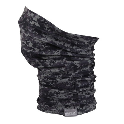 Front - Regatta Unisex Adult Multitube Pixel Camo Multiway Snood