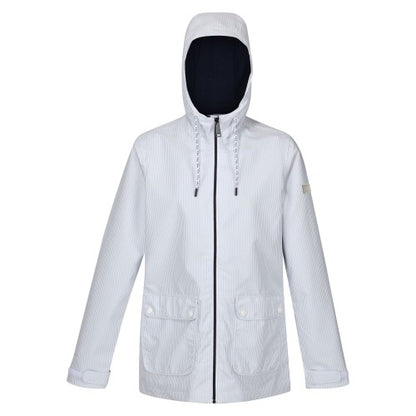 Front - Regatta Womens/Ladies Giovanna Fletcher - Bayletta Ticking Stripe Waterproof Jacket