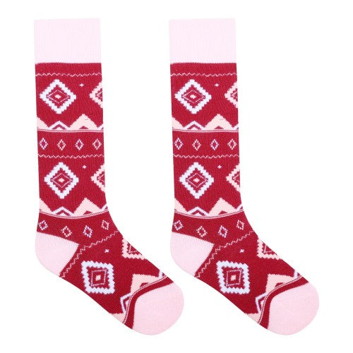 Front - Dare 2B Childrens/Kids Geometric Ski Socks
