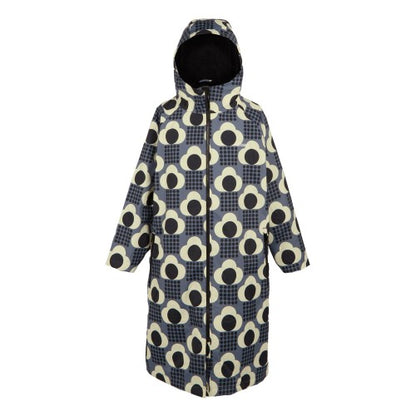 Front - Regatta Womens/Ladies Orla Kiely Rain Cloud Changing Robe
