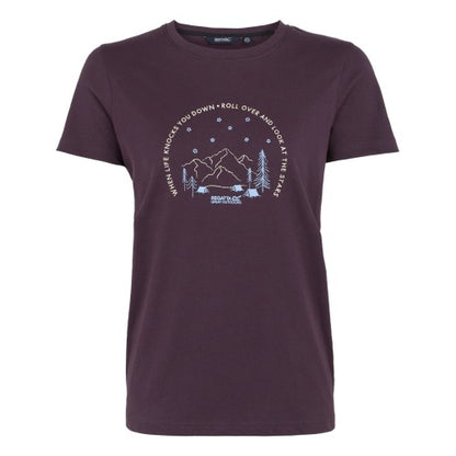 Front - Regatta Womens/Ladies Filandra IX Look At The Stars T-Shirt