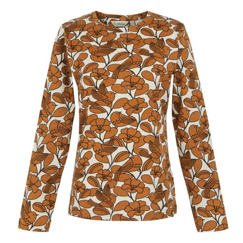 Front - Regatta Womens/Ladies Orla Kiely Birdy Long-Sleeved Winter T-Shirt