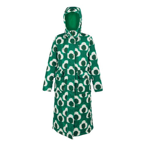 Front - Regatta Womens/Ladies Orla Kiely Rain Cloud Quilted Long Length Padded Jacket