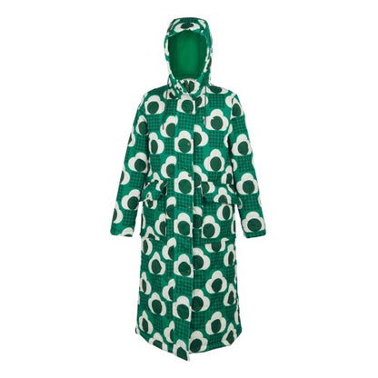 Front - Regatta Womens/Ladies Orla Kiely Rain Cloud Quilted Long Length Padded Jacket