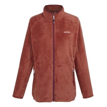 Front - Regatta Womens/Ladies Lakara Fluffy Full Zip Fleece Jacket