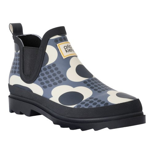 Front - Regatta Womens/Ladies Orla Kiely Rain Cloud Mid Cut Wellington Boots