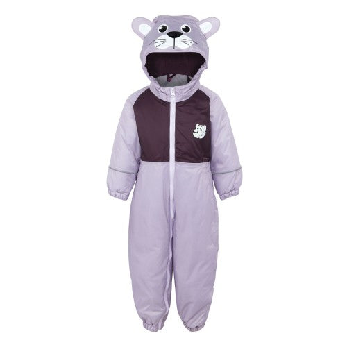 Front - Regatta Childrens/Kids Mudplay III Shyla The Leopard Leopard Puddle Suit