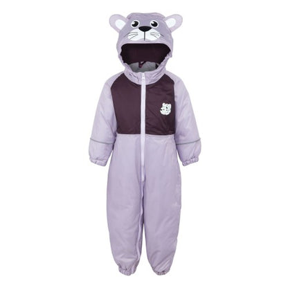 Front - Regatta Childrens/Kids Mudplay III Shyla The Leopard Leopard Puddle Suit