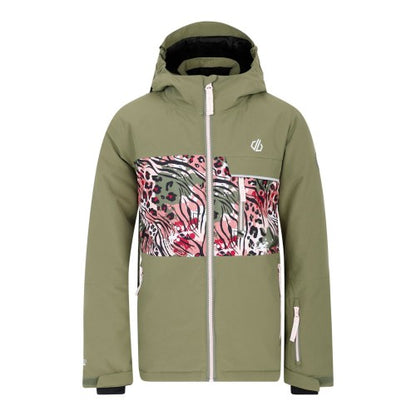 Front - Dare 2B Childrens/Kids Traverse II Camo Ski Jacket
