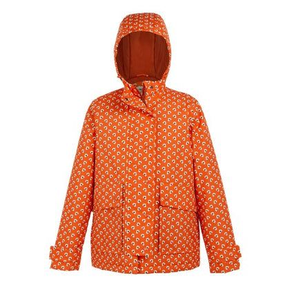 Front - Regatta Womens/Ladies Orla Kiely Clover Mid Length Waterproof Jacket