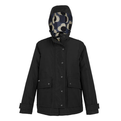 Front - Regatta Womens/Ladies Orla Kiely Rain Cloud Mid Length Waterproof Jacket