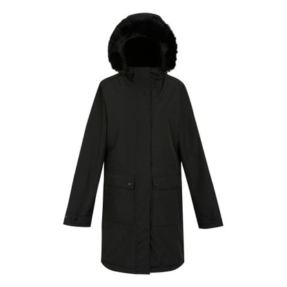 Front - Regatta Womens/Ladies Faux Fur Trim Parka