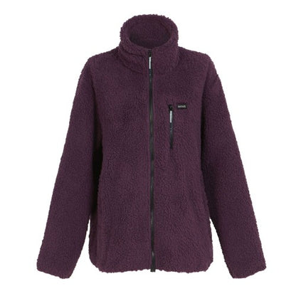 Front - Regatta Womens/Ladies Ria Fluffy Full Zip Fleece Jacket