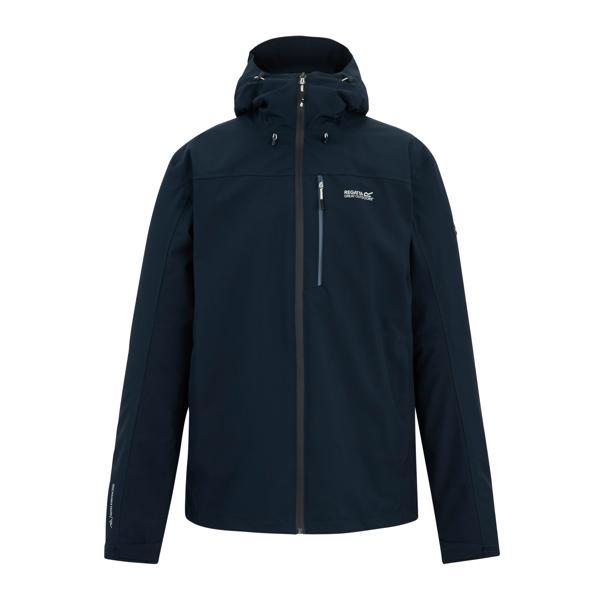 Mediterranean Blue-Black - Front - Regatta Mens Birchdale II Waterproof Jacket