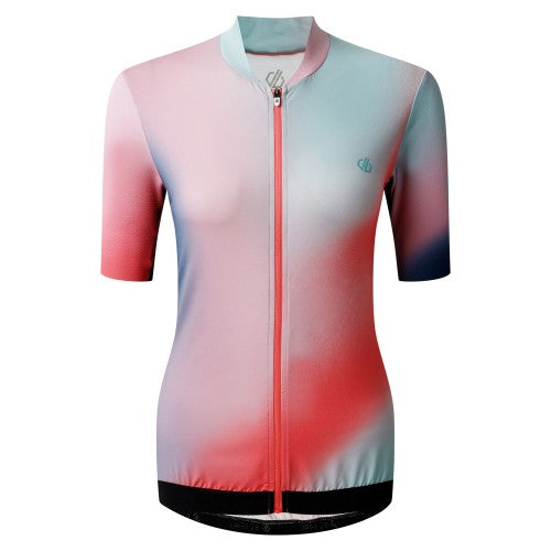 Front - Dare 2B Womens/Ladies AEP Stimulus III Gradient Cycling Jersey