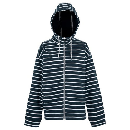 Front - Regatta Womens/Ladies Bayletta II Striped Full Zip Hoodie