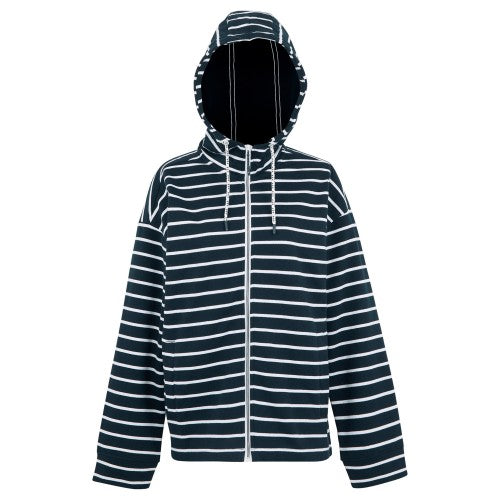 Front - Regatta Womens/Ladies Bayletta II Striped Full Zip Hoodie