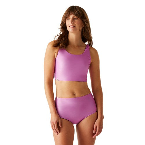 Front - Regatta Womens/Ladies Orla Kiely Spinning Flower Reversible Bikini Set