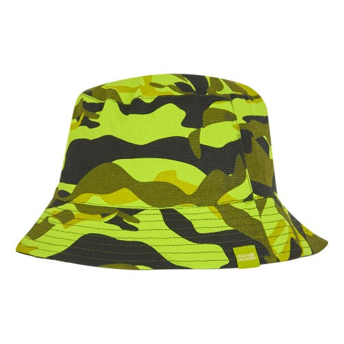 Front - Regatta Childrens/Kids Camouflage Reversible Bucket Hat