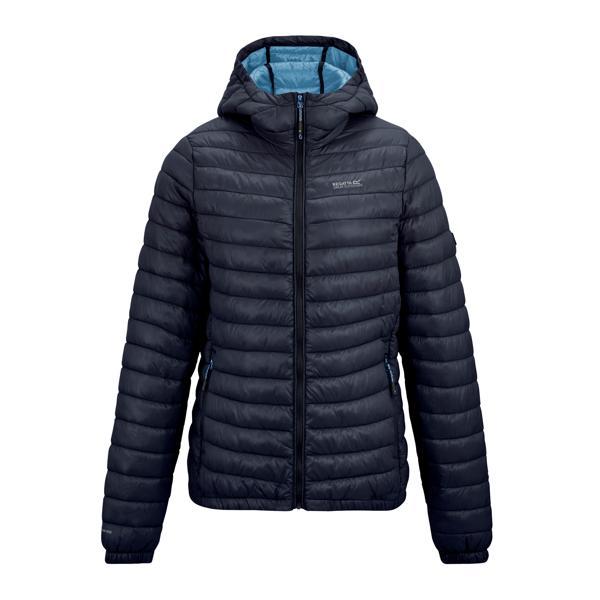 Navy - Front - Regatta Womens-Ladies Hurden Padded Jacket