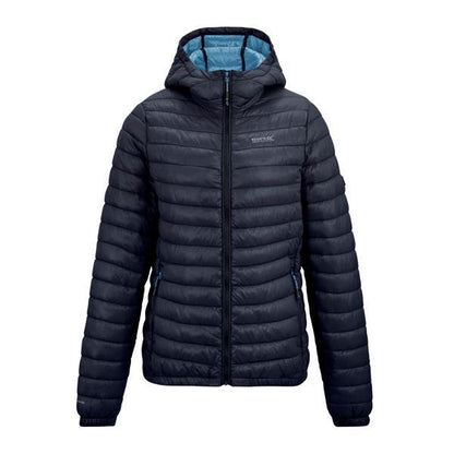Navy - Front - Regatta Womens-Ladies Hurden Padded Jacket