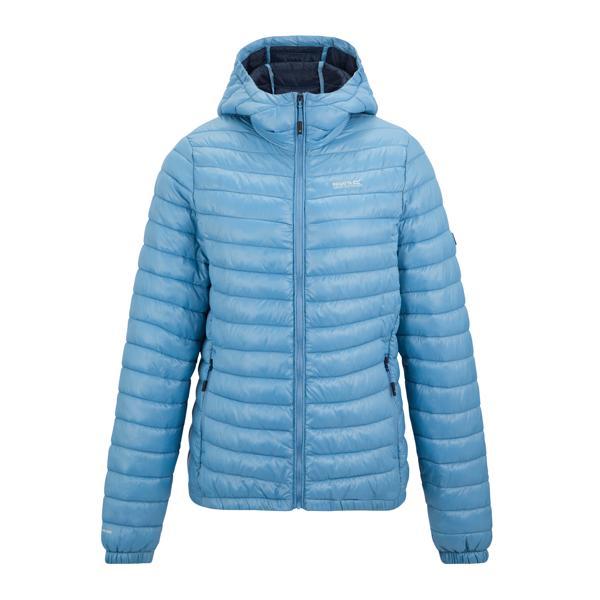 Washed Denim - Front - Regatta Womens-Ladies Hurden Padded Jacket