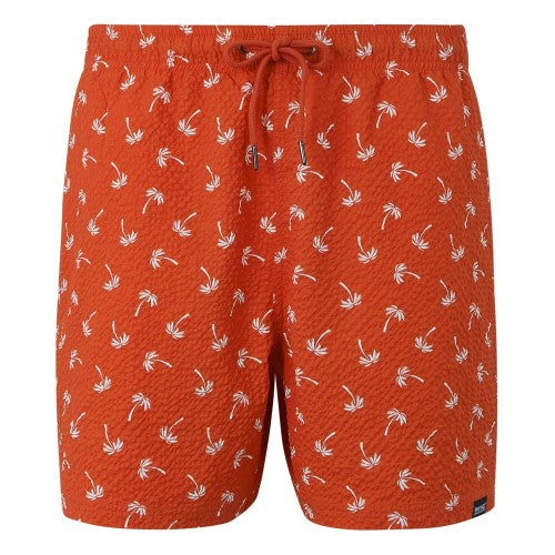 Front - Regatta Mens Loras Palm Swim Shorts