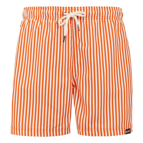 Front - Regatta Mens Loras Stripe Swim Shorts