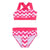 Front - Regatta Girls Dakaria III Wavy Striped Bikini Set