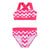 Front - Regatta Girls Dakaria III Wavy Striped Bikini Set