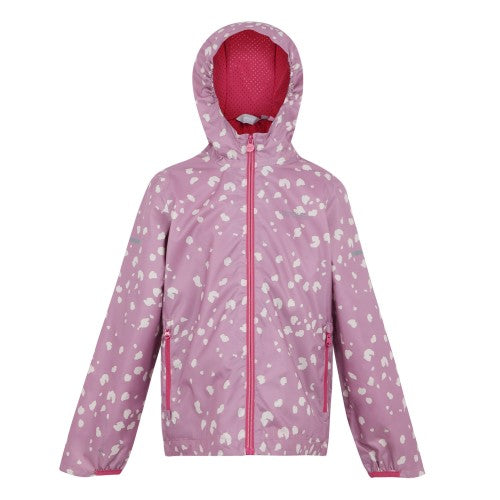 Front - Regatta Childrens/Kids Lever II Camo Waterproof Jacket