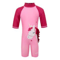 Front - Regatta Childrens/Kids Luna Unicorn One Piece Swimsuit
