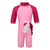 Front - Regatta Childrens/Kids Luna Unicorn One Piece Swimsuit