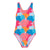 Front - Regatta Girls Katrisse Leaf Print One Piece Swimsuit