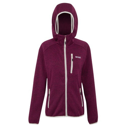 Front - Regatta Womens/Ladies Newhill II Marl Full Zip Hoodie