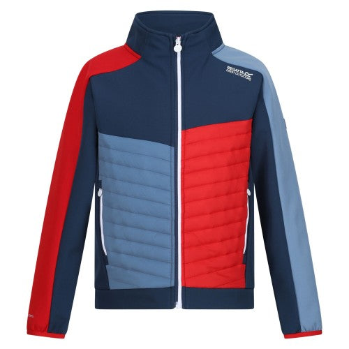 Front - Regatta Childrens/Kids Brynden Padded Full Zip Soft Shell Jacket