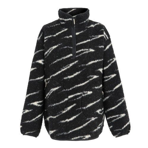 Front - Regatta Womens/Ladies Frankie Abstract Borg Half Zip Fleece Jacket