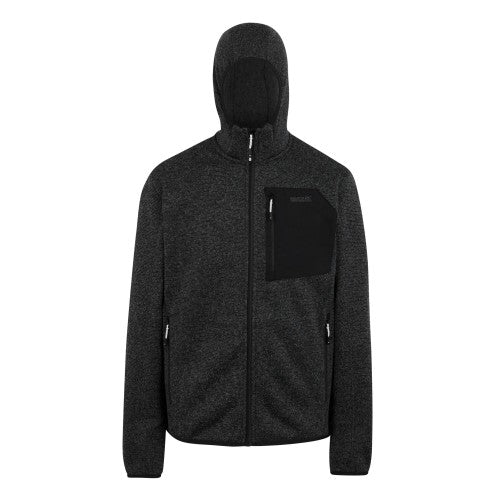 Front - Regatta Mens Newhill Marl Full Zip Fleece Jacket