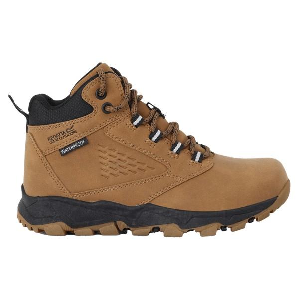 Rubber-Black - Front - Regatta Childrens-Kids Amble Walking Boots