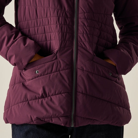 Fig-Black - Back - Regatta Womens-Ladies Agara Padded Jacket