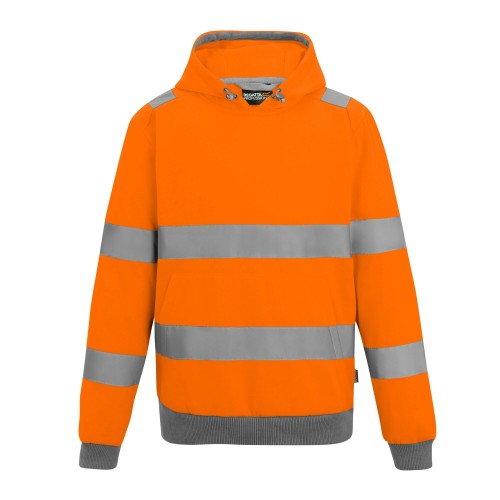 Front - Regatta Professional Mens Pro Contract Hi-Vis Hoodie