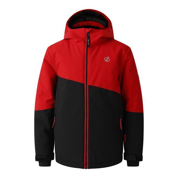 Danger Red-Black - Front - Dare 2B Childrens-Kids Snow Basher Ski Jacket