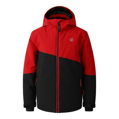 Danger Red-Black - Front - Dare 2B Childrens-Kids Snow Basher Ski Jacket