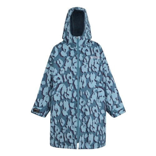 Front - Dare 2B Childrens/Kids Leopard Print Waterproof Changing Robe