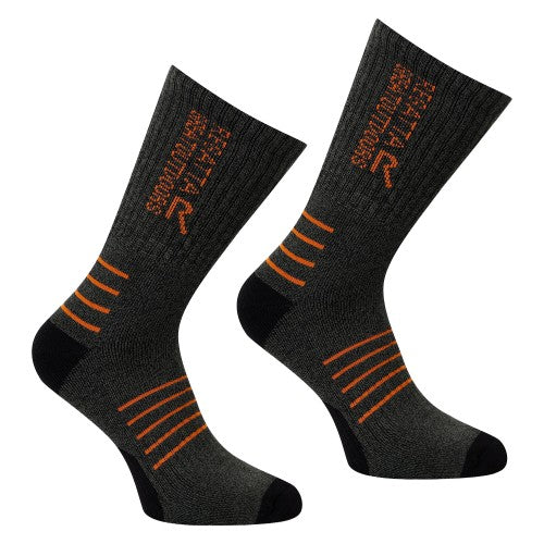 Front - Regatta Mens Bamboo Crew Socks