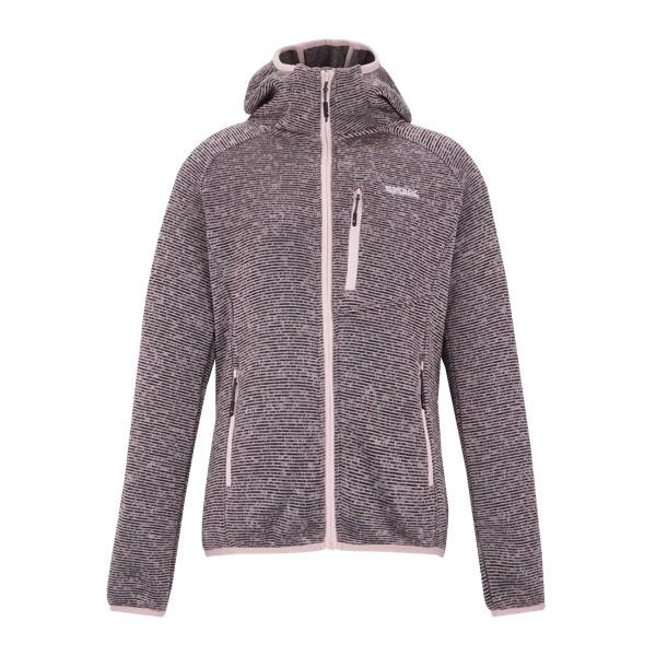 Powder Lilac - Front - Regatta Womens-Ladies Newhill Hooded Fleece Jacket