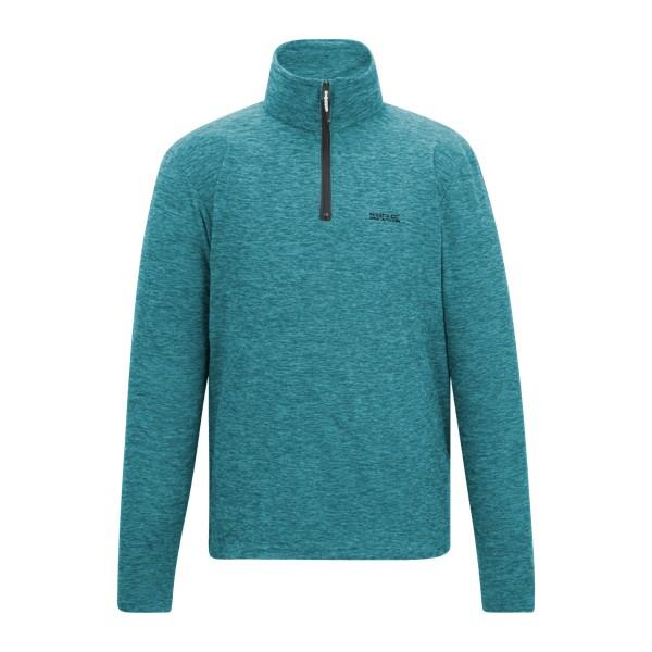 Arctic - Front - Regatta Mens Thompson Marl Half Zip Fleece Jacket