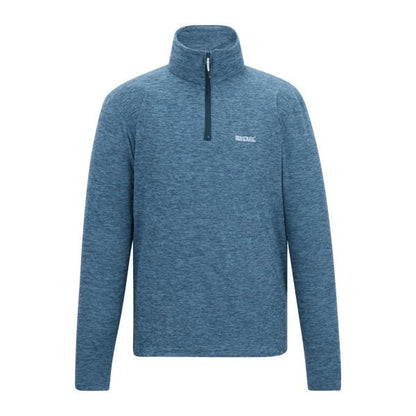 China Blue - Front - Regatta Mens Thompson Marl Half Zip Fleece Jacket
