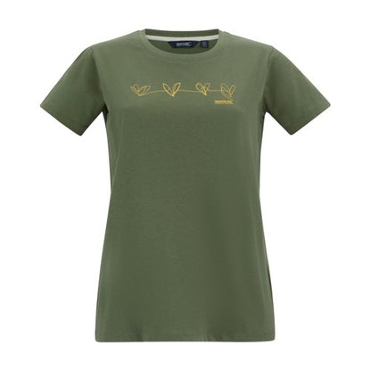 Front - Regatta Womens/Ladies Filandra VX Foil Heart T-Shirt
