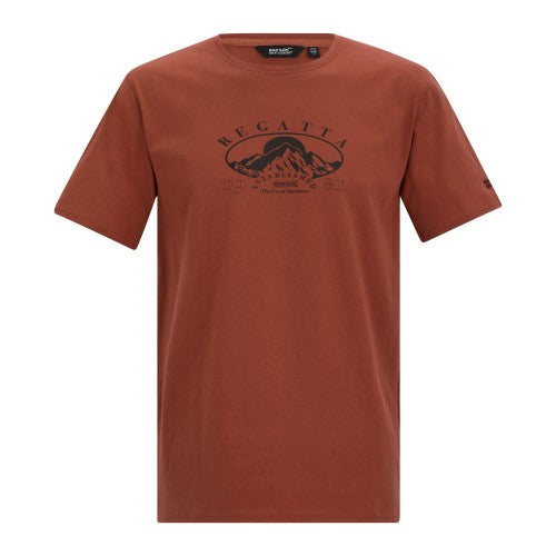 Front - Regatta Mens Cline IX Mountain T-Shirt